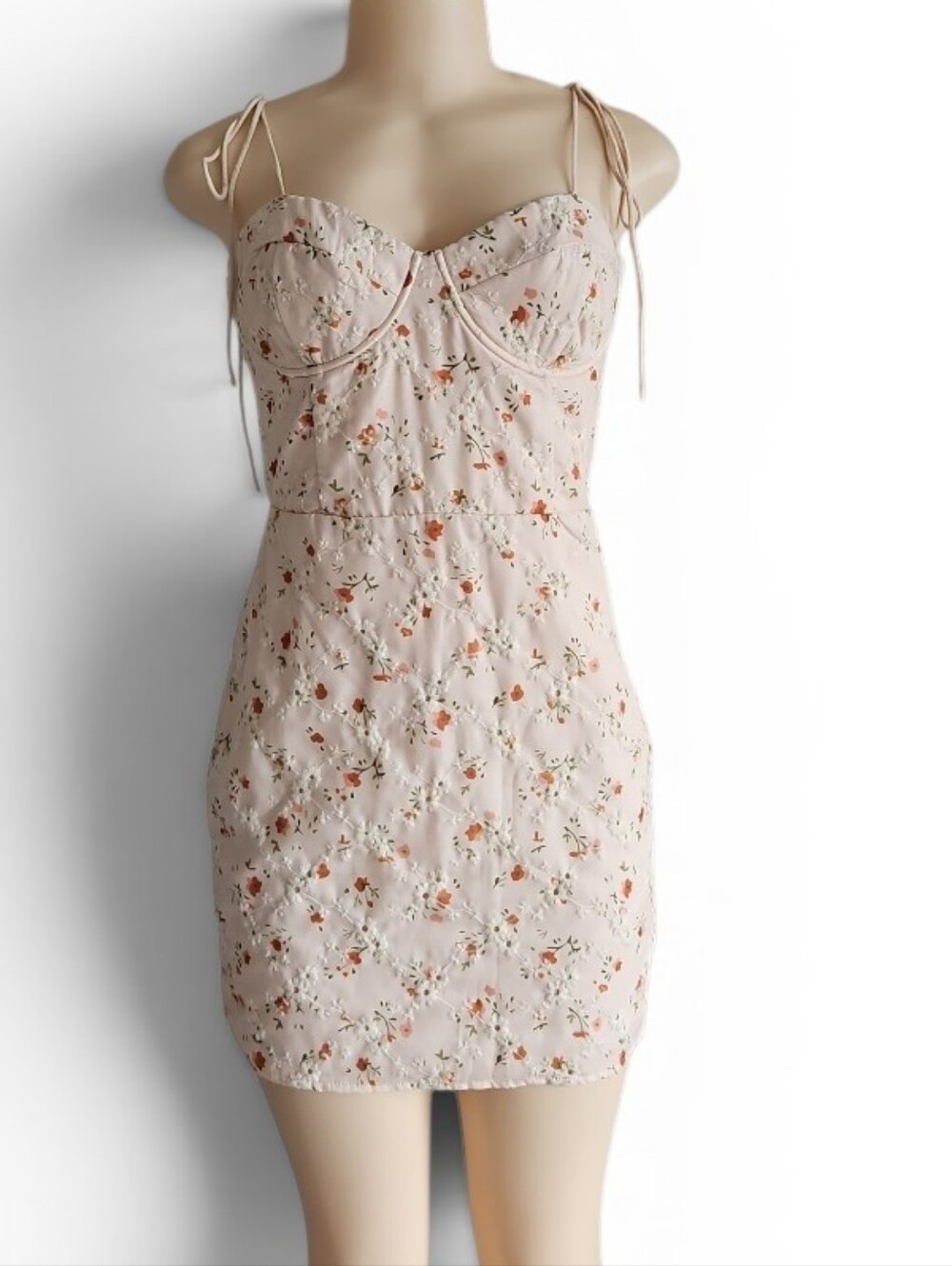 Altar'd State Blush Pink Floral Mini Dress